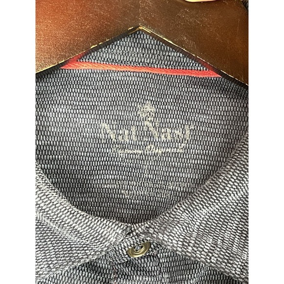 Nat‎ Nast Polo Shirt Mens L Blue Soft Stretch Luxury Originals Casual Heathered - Picture 2 of 12